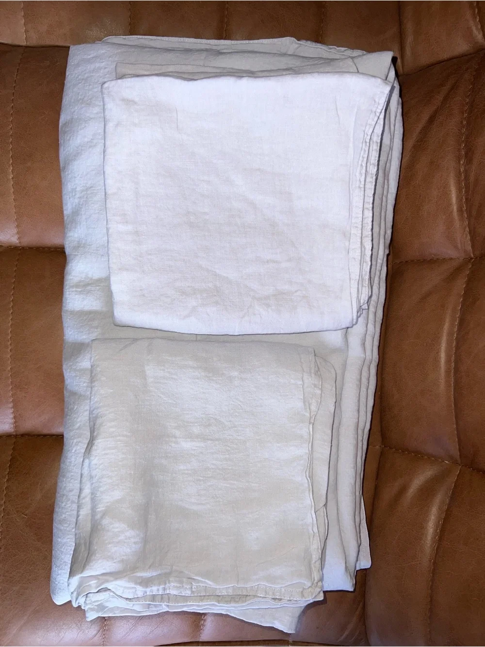 Brooklinen Linen Duvet SET King/Cali King with 2 Pillowcases Haze OG Colorway